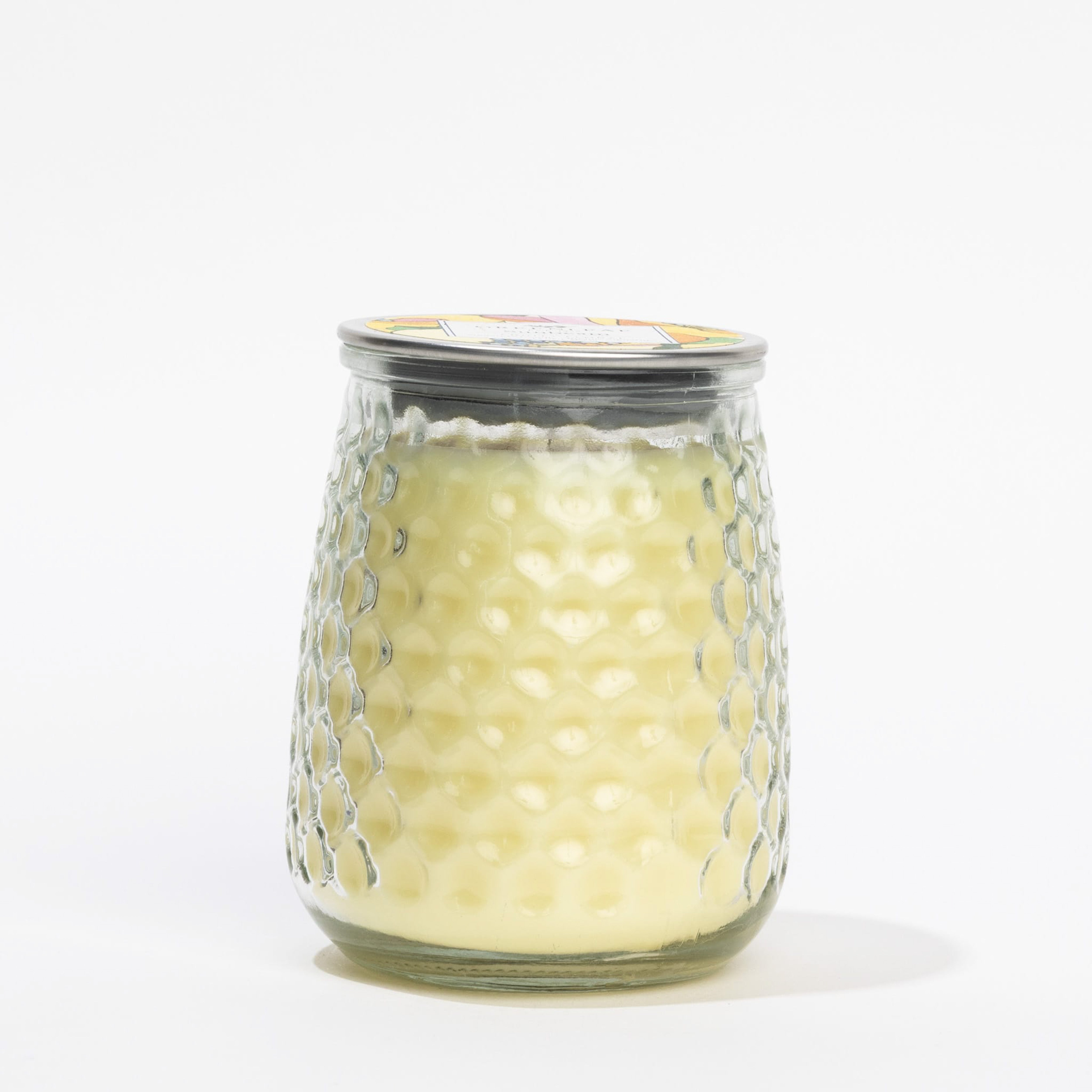 Greenleaf Sunbeam Signature Candle in hobnail glass jar