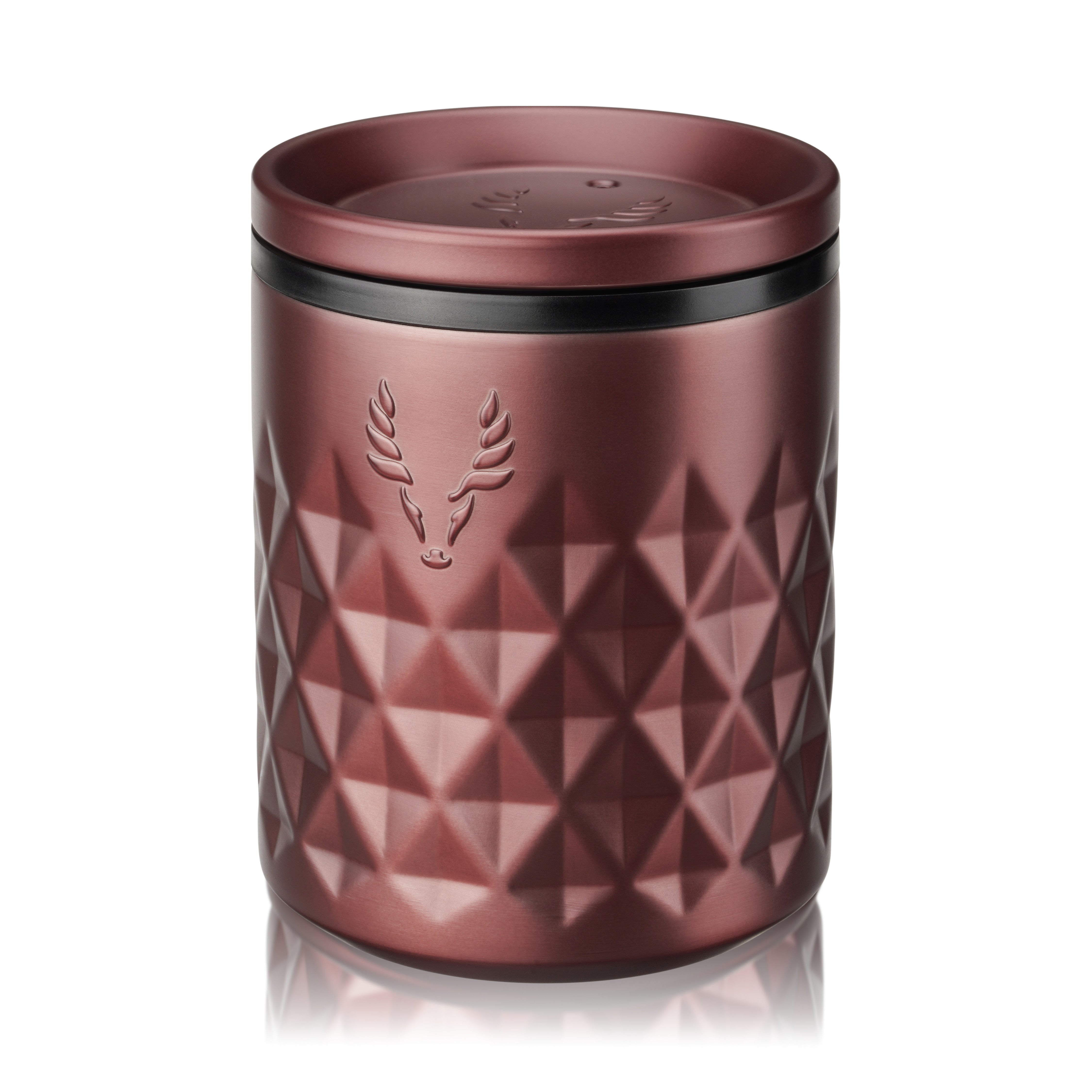 Viski Paragon Rocks Tumbler in Rose, insulated stainless steel whiskey glass