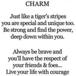 Brave & Powerful Tiger Charm - 39 North CO 