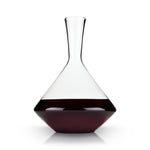 Viski Raye Angled Crystal Wine Decanter, 60 oz