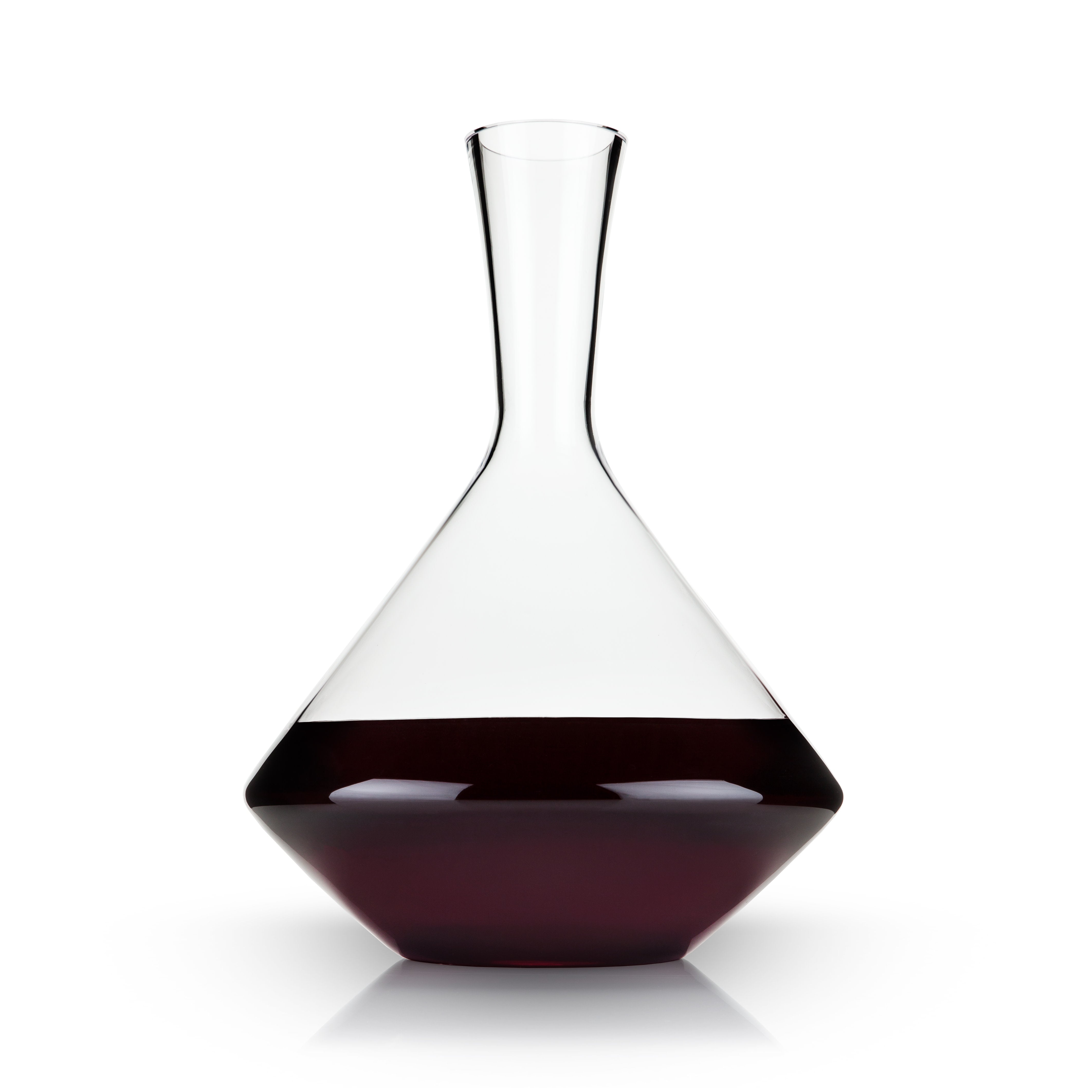 Viski Raye Angled Crystal Wine Decanter, 60 oz