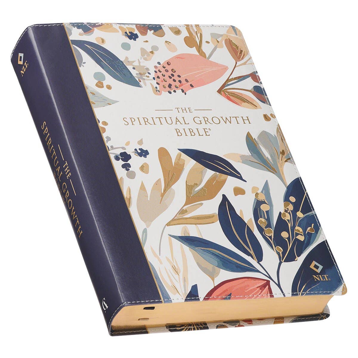 NLT Spiritual Growth Bible, cover leaf detail
