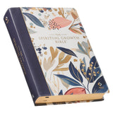 NLT Spiritual Growth Bible, cover leaf detail