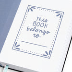 Blue floral 5x7 lined book journal - view 3