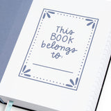 Blue floral 5x7 lined book journal - view 3