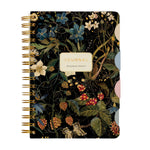 Spiral-bound art journal with a Forest Flowers illustrated cover, front cover