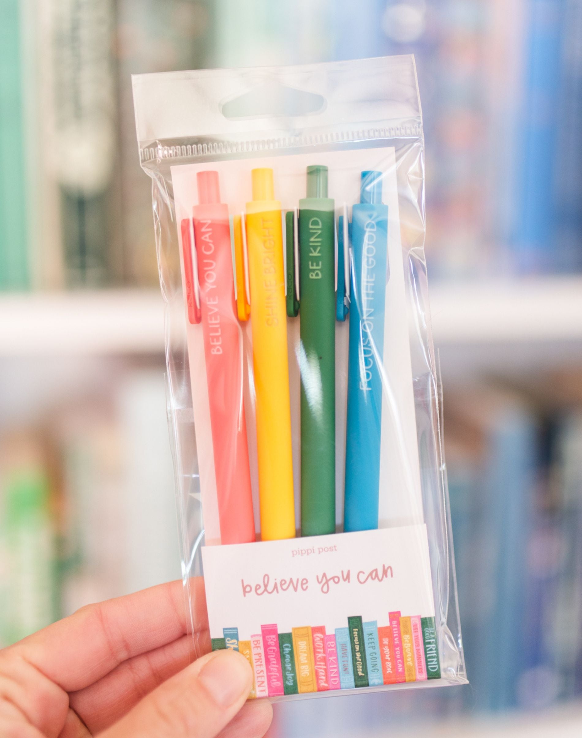 Believe You Can gel pen set of 4 - view 2