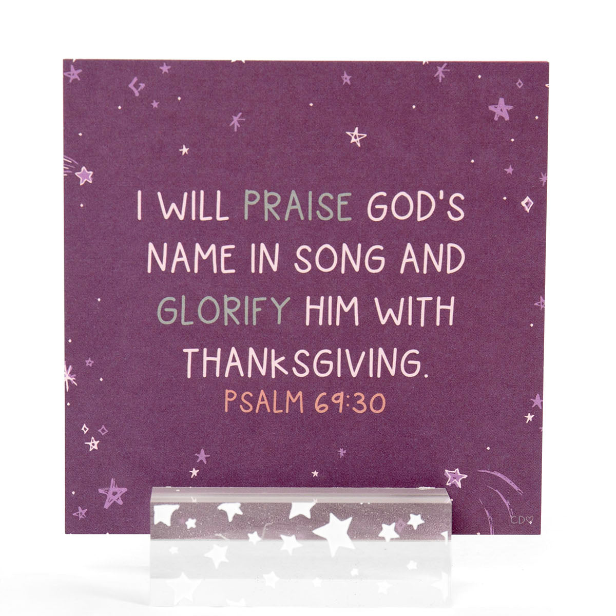 Verses for Gratitude Bible verse card set with display stand - view 2