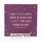 Verses for Gratitude Bible verse card set with display stand - view 2