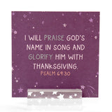 Verses for Gratitude Bible verse card set with display stand - view 2