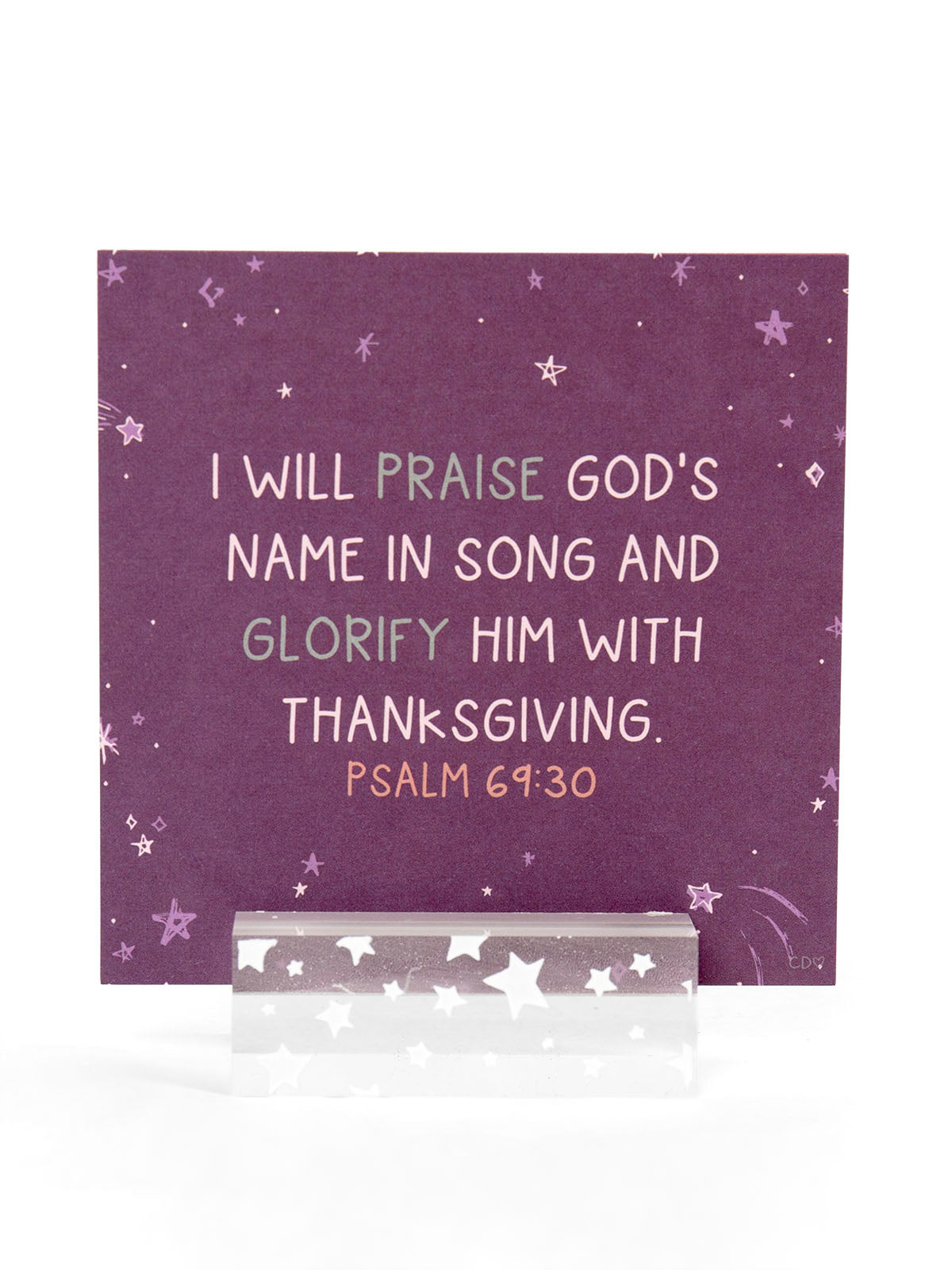 Verses for Gratitude Bible verse card set with display stand - view 2
