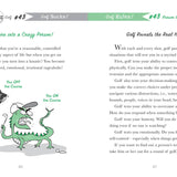 50 Reasons to Hate Golf interior pages with cartoon illustration