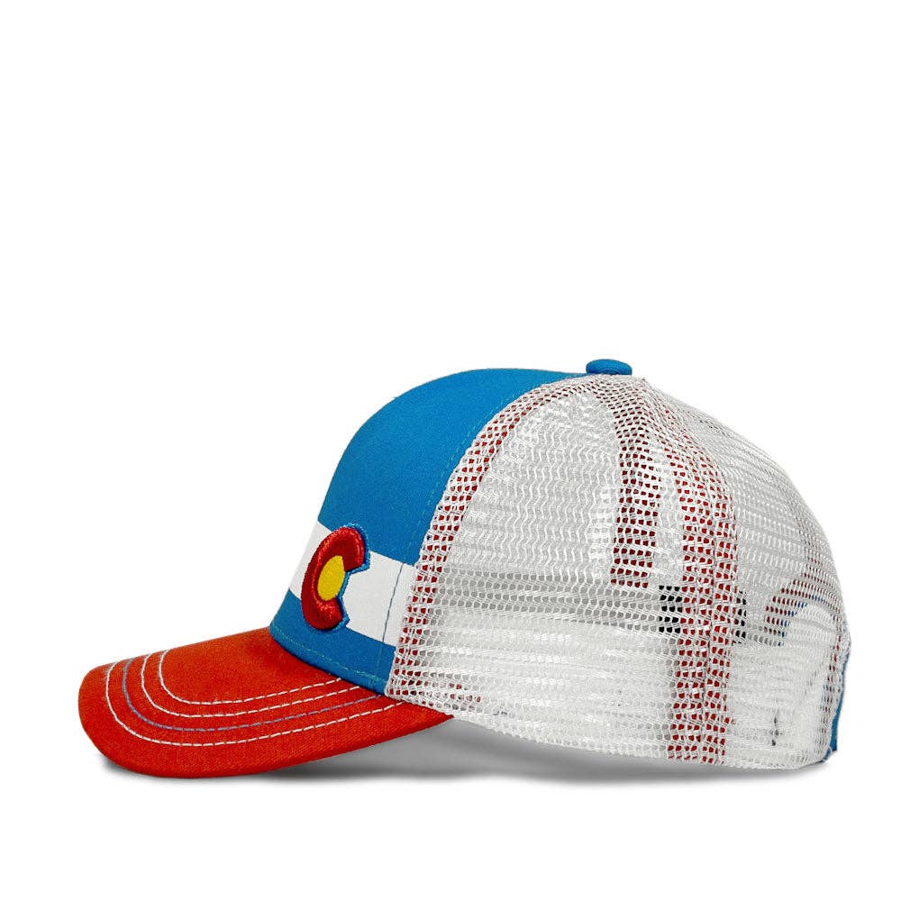 Kids' Blue Nugget Colorado Flag Trucker Hat - view 3