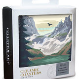 Colorado Lake Lithograph Ceramic Coaster