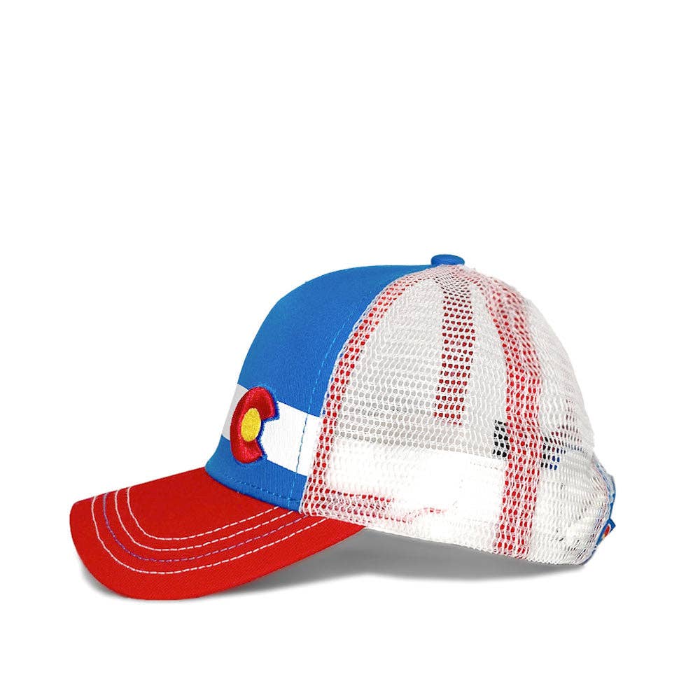Lil' Fit Blue Nugget Colorado Flag Trucker Hat - view 3