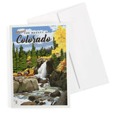 Colorado Waterfall Greeting Card
