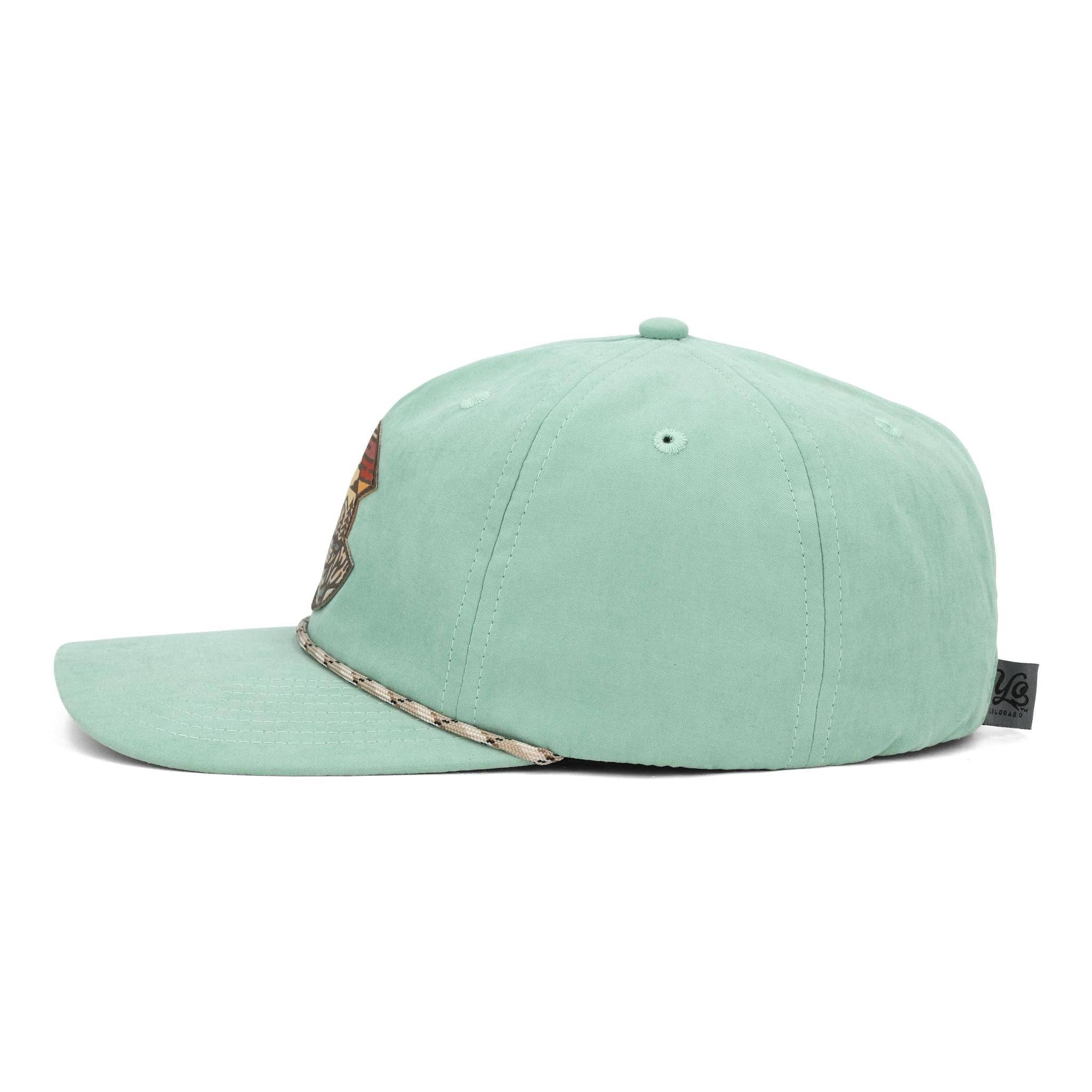 Mountain C Rope Hat in Teal - view 3