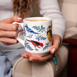 Feathered Friends birds speckled ceramic mug, view 2 of 6