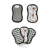 At The Farm dual-sided microfiber scrubbies set of 4