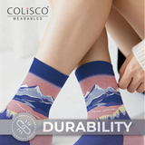 Colisco Unisex Crew Socks - Colorado Sunset