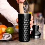 Viski Paragon Stainless Steel Cocktail Shaker, Obsidian