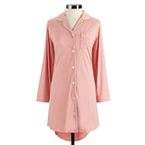 Coral Cooling Long Sleeve Night Shirt