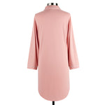 Coral Cooling Long Sleeve Night Shirt back