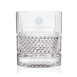 Viski Revolve Spinning Crystal Rocks Glass