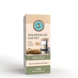 Sourdough Starter Jar Kit — Glass Jar, Spatula, Feeding Tracker & Dual Lids