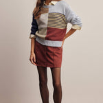 Colorblock Mixed Stripe Sweater in Blue Multi – 8