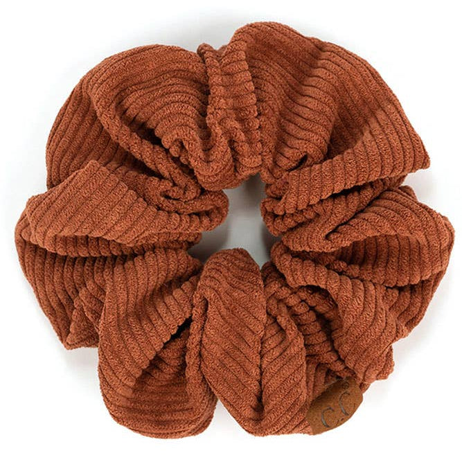 C.C Corduroy Solid Color Soft Scrunchies