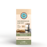 Sourdough Starter Jar Kit — Glass Jar, Spatula, Feeding Tracker & Dual Lids