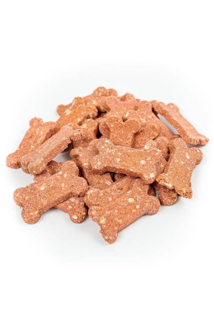 Strawberry Shortcake Biscuits dog treats made with organic strawberries, beets, and vanilla (photo 6)