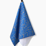 Hanukkah Leaves Gold Tea Towel