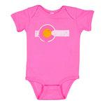Pink Colorado Flag Baby Onesie