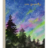 Northern Lights Sympathy Card