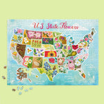 U.S. State Flowers 1000 piece jigsaw puzzle, view 2
