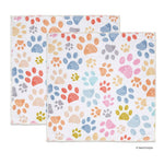 Colorful paw print microfiber dog paw towels