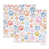 Colorful paw print microfiber dog paw towels