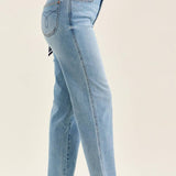Mid-Rise Ankle Straight w/ Bandana Loop