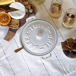 Twine Ceramic Brie Baker with Acacia Wood Spreader Set
