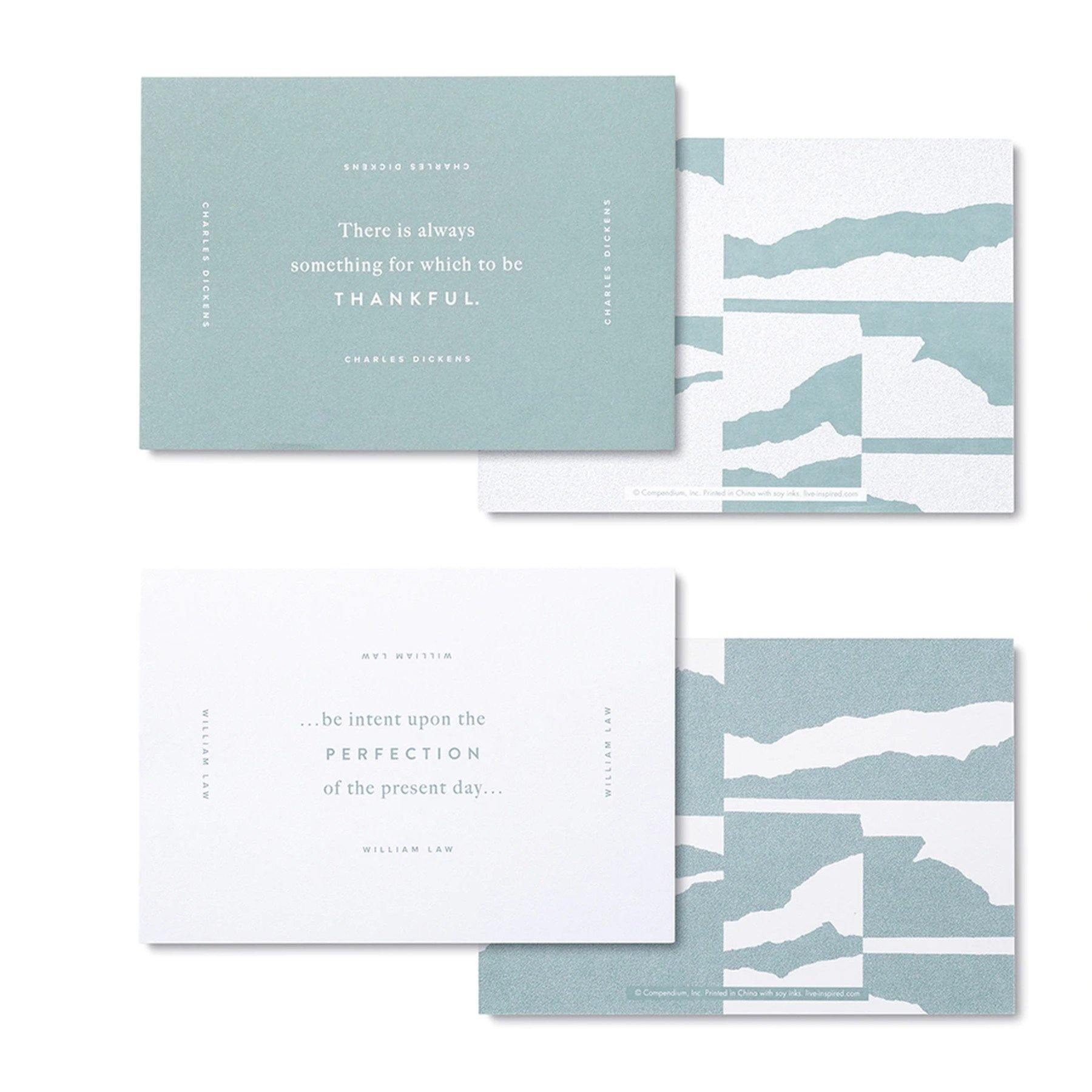 Welcome Gratitude quote cards and display box