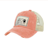 Peace Love Dogs Vintage Distressed Trucker Hat Adult Hat