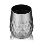 Viski Paragon Stainless Steel Wine Tumbler, Platinum