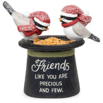 Top hat with birds in Santa caps, Friends Like You sentiment