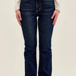 Judy Blue petite mid-rise bootcut jeans in dark wash