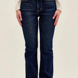 Judy Blue petite mid-rise bootcut jeans in dark wash