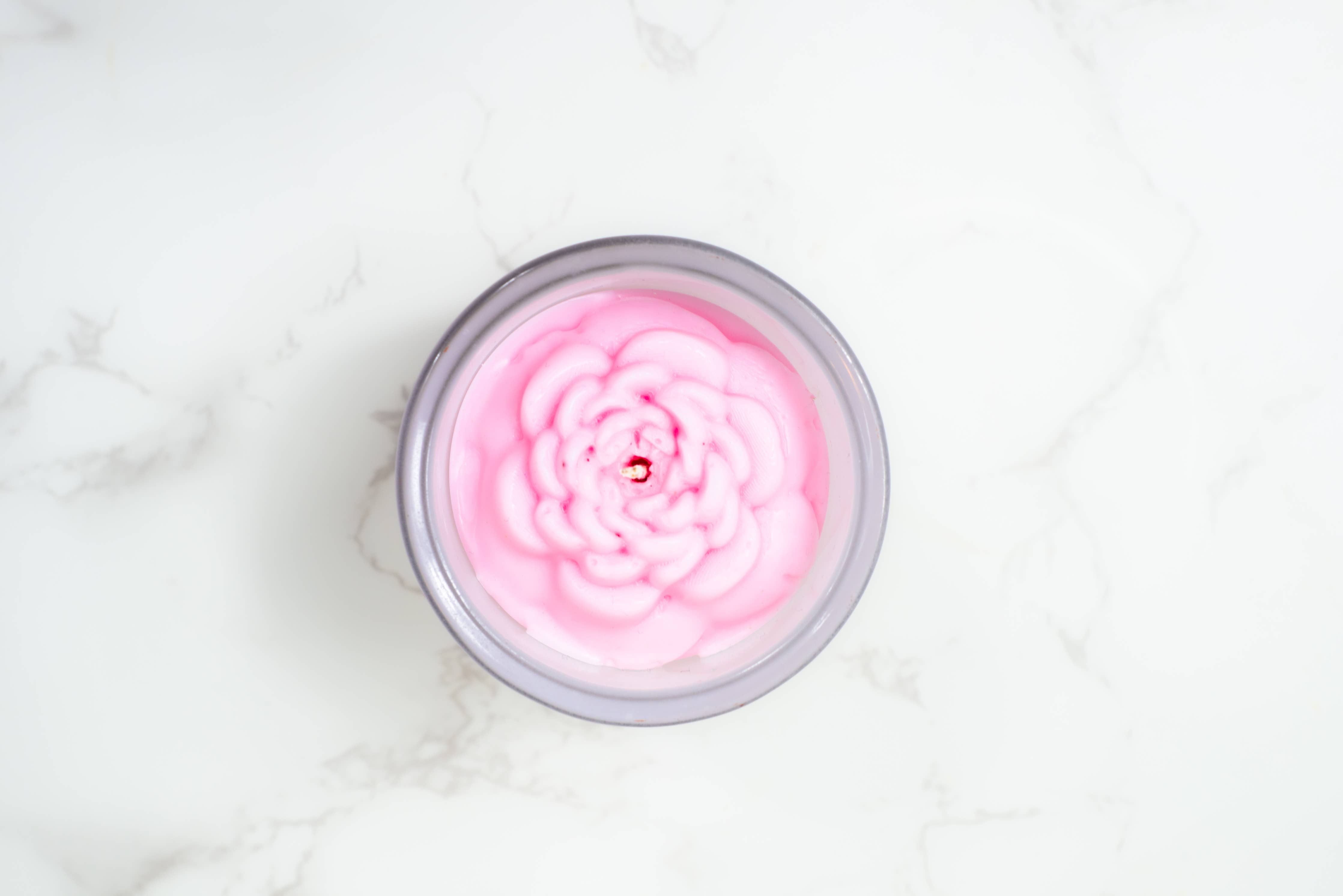 Peony Flower Candle