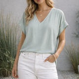 V-Neck Dolman Sleeve Tee