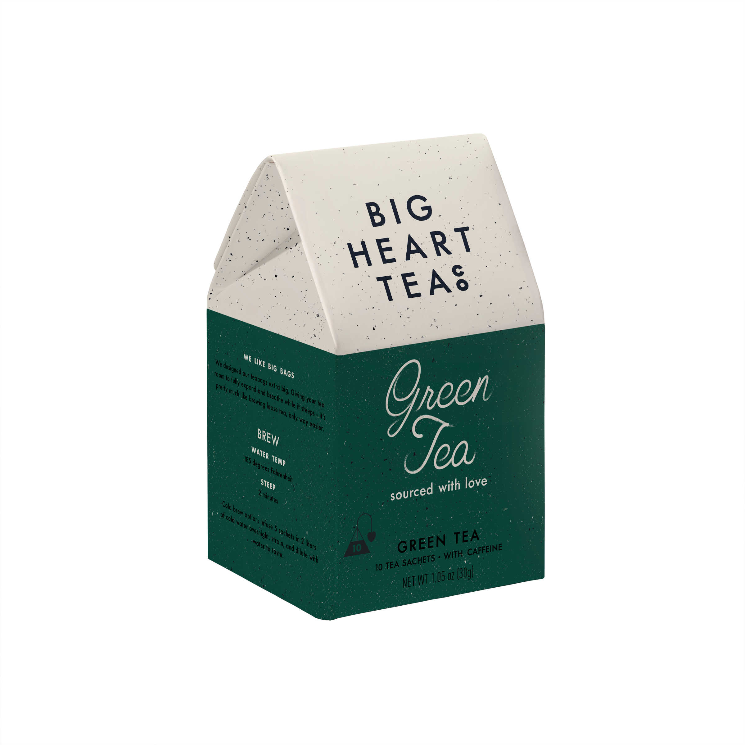 Green Tea box, Big Heart Tea Co.
